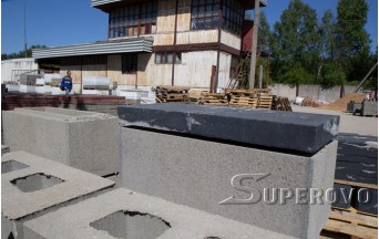 Крышка бетонная на заборы, цветная, 50х20х5, купить в Барановичах. Доставка в любую точку Беларуси